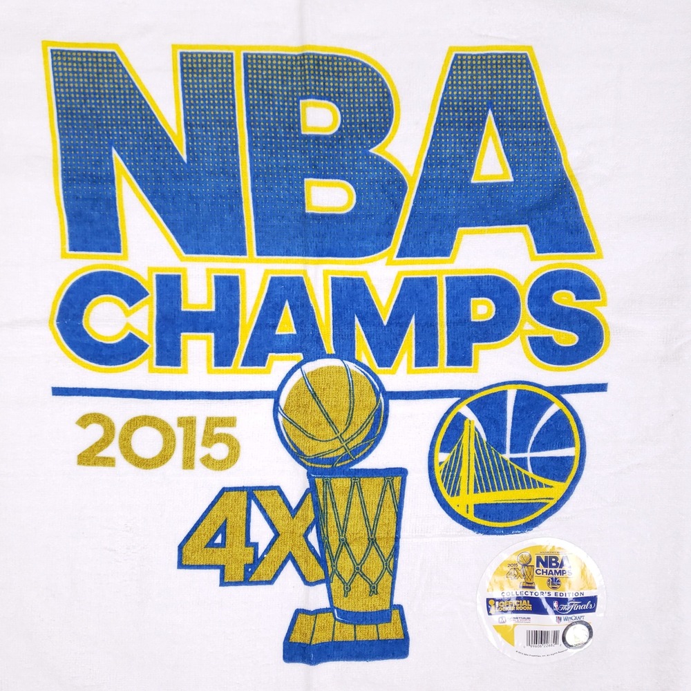 WinCraft NBA Golden State Warriors 2015 Champs Towel 4X Collector Locker Room - Picture 4 of 10